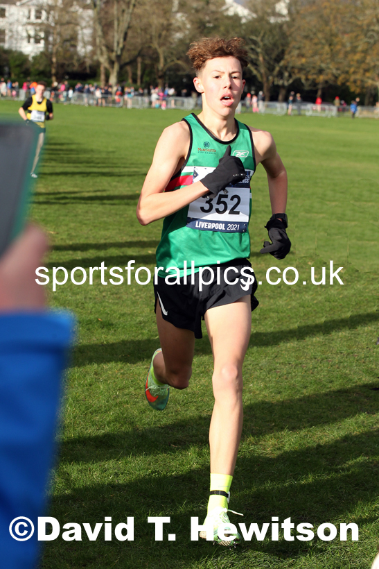 Boys under-15s, European Cross Country Championships Trials, Sefton Park, Liverpool. Photo: David T. Hewitson/Sports for All Pics